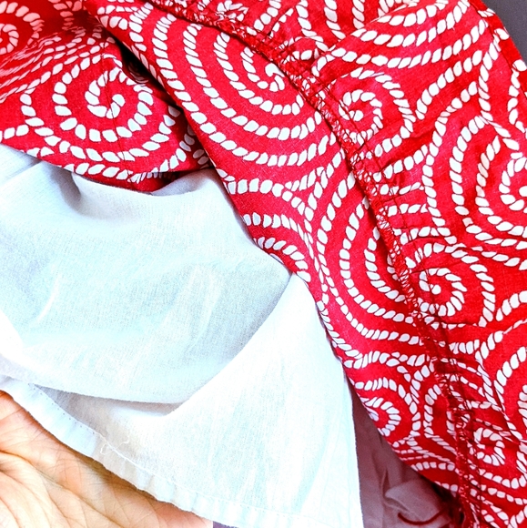 Vineyard Vines Girls Red Rope Swirl Nautical Pattern Dress - Picture 12 of 12